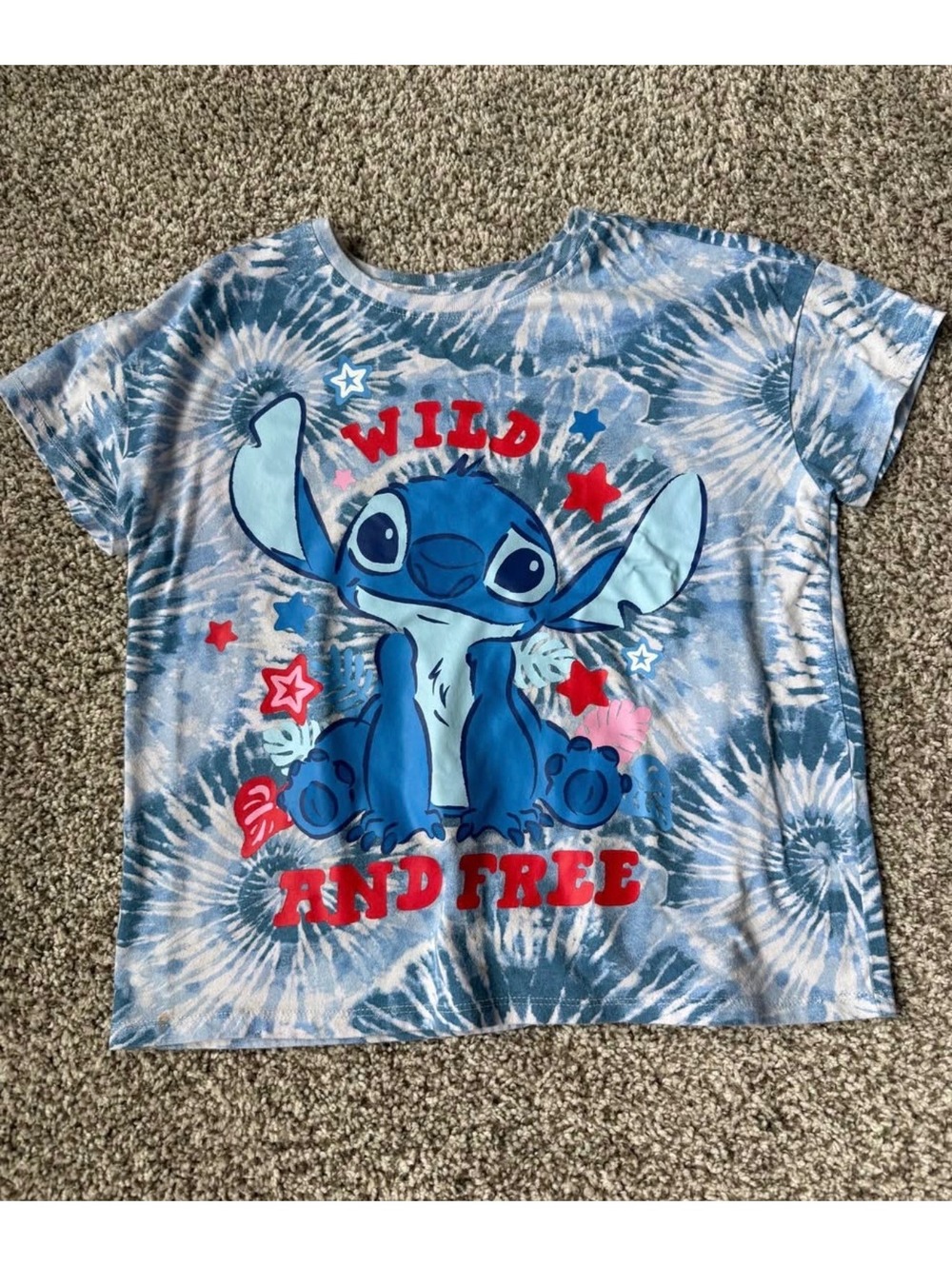Tie dye stitch shirt